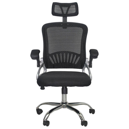 Silla De Escritorio Con Ruedas New Order Negro 120x104x59,5cm Thinia Home_1