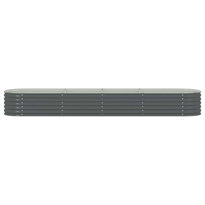 Arriate De Acero Galvanizado Gris 400x80x44 Cm_4
