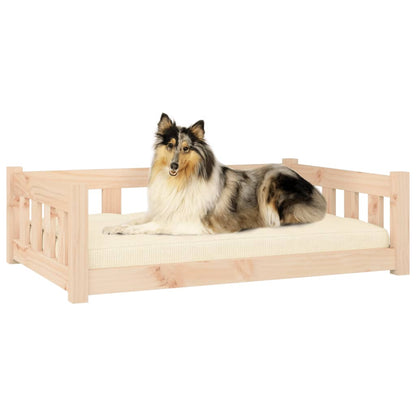 Cama Para Perros Madera Maciza De Pino 95,5x65,5x28 Cm / Vetonek_1