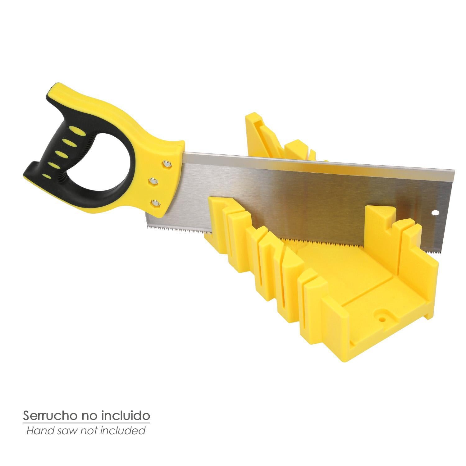 Guia Ingletes Plastico 10,5x 30 Cm. Caja Ingletes, Caja Sierra Ingletadora, Guia Ingletadora. 3 Angulos_3