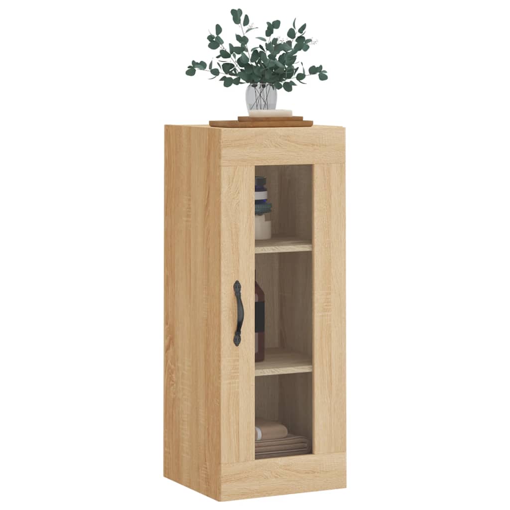 Armario De Pared Roble Sonoma 34,5x34x90 Cm / Vetonek_0