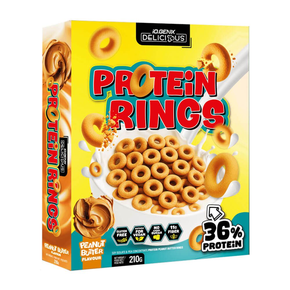 Protein Rings - 210g - Crema De Cacahuete - Muesli Y Cereales - Io.genix_0