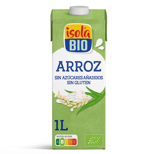 Bebida de arroz biológica sem glúten Isola Bio 1 L