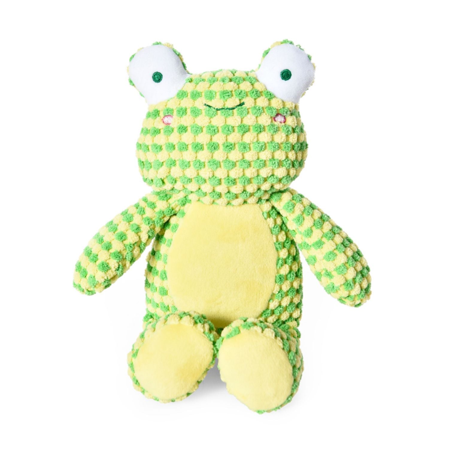 Juguete De Peluche Para Perro Wuapu Multitexturas, Diseño Rana De 19 X 25cm Con Sonido_0