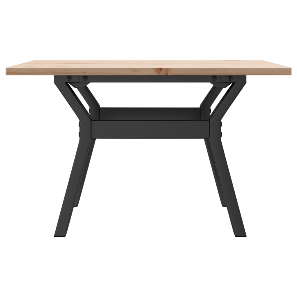 Mesa De Centro Marco Y Madera Maciza Pino Y Acero 60x60x40 Cm_3