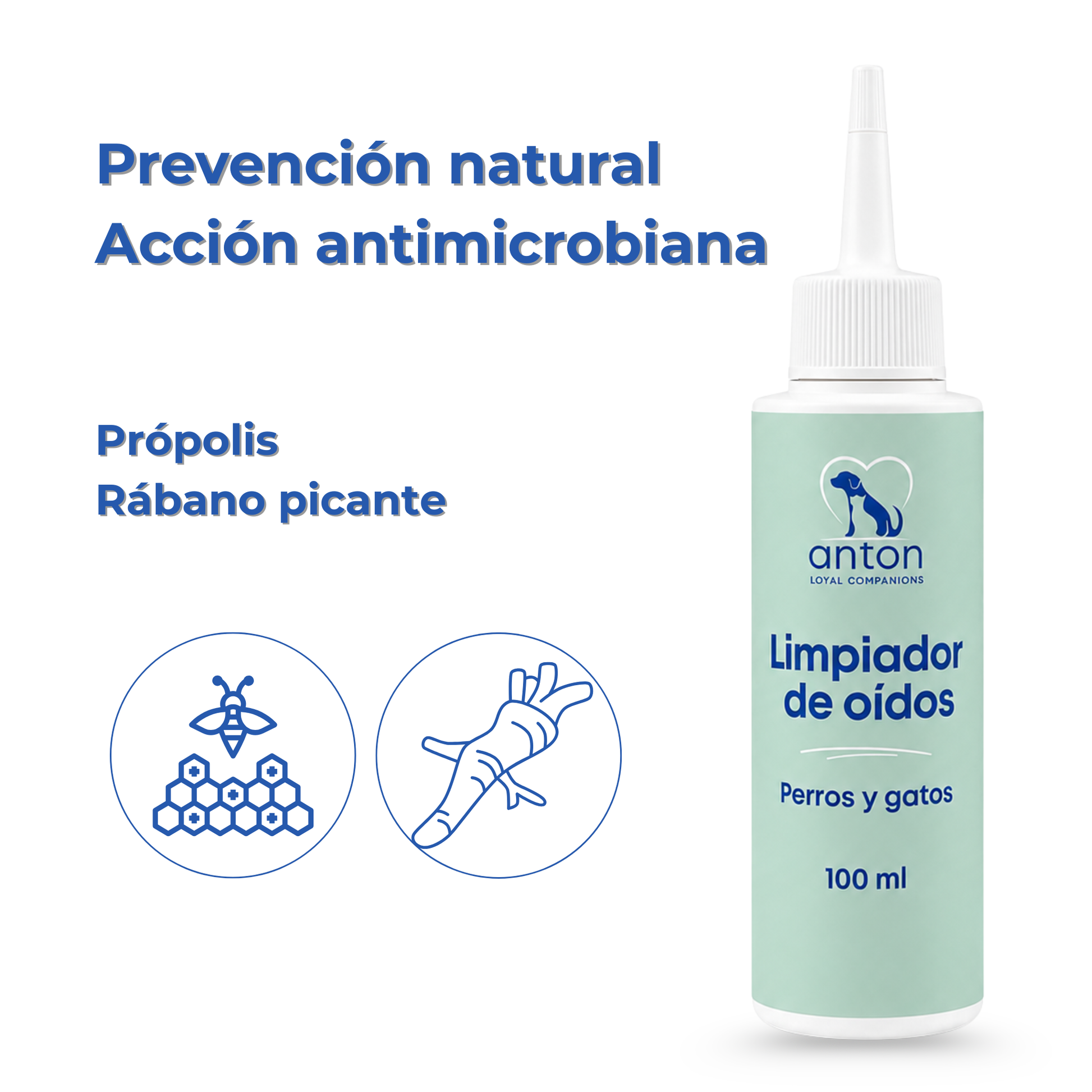 Limpiador natural para la higiene de oídos de perros y gatos – 100 ml_3