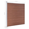 Cerca De Jardim Wpc Marrom 175x186 Cm / Vetonek