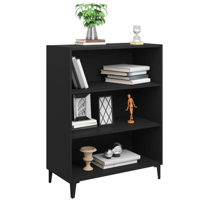 Aparador De Madera Contrachapada Negro 69,5x32,5x90 Cm / Vetonek_1