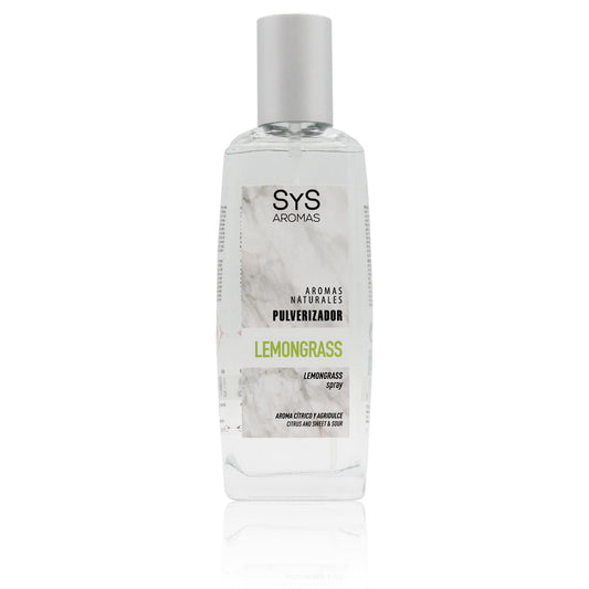 Ambientador Pulverizador Lemongrass Mármol SYS Aromas 100 ml | Aroma Cítrico y Fresco | Revitalizante_0