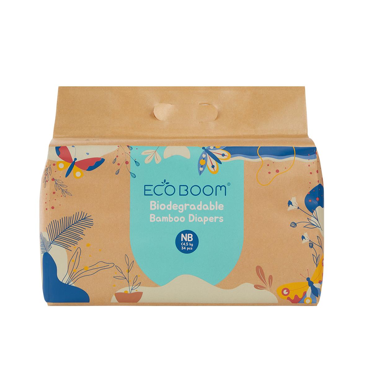 Fralda Ecoboom T1 Bamboo 34 unidades