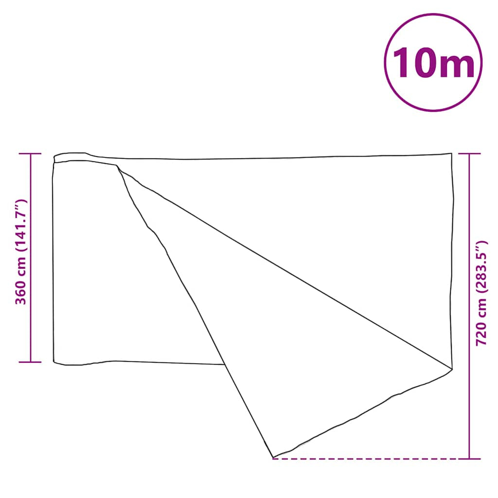 Vidaxl Red De Privacidad Hdpe Verde 3,6x10 M 150 G/m²_2