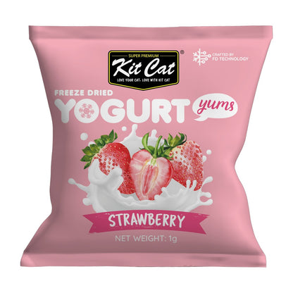 Kit Cat Yogurt Yums Liofilizado Fresa 10g (10 unidades)