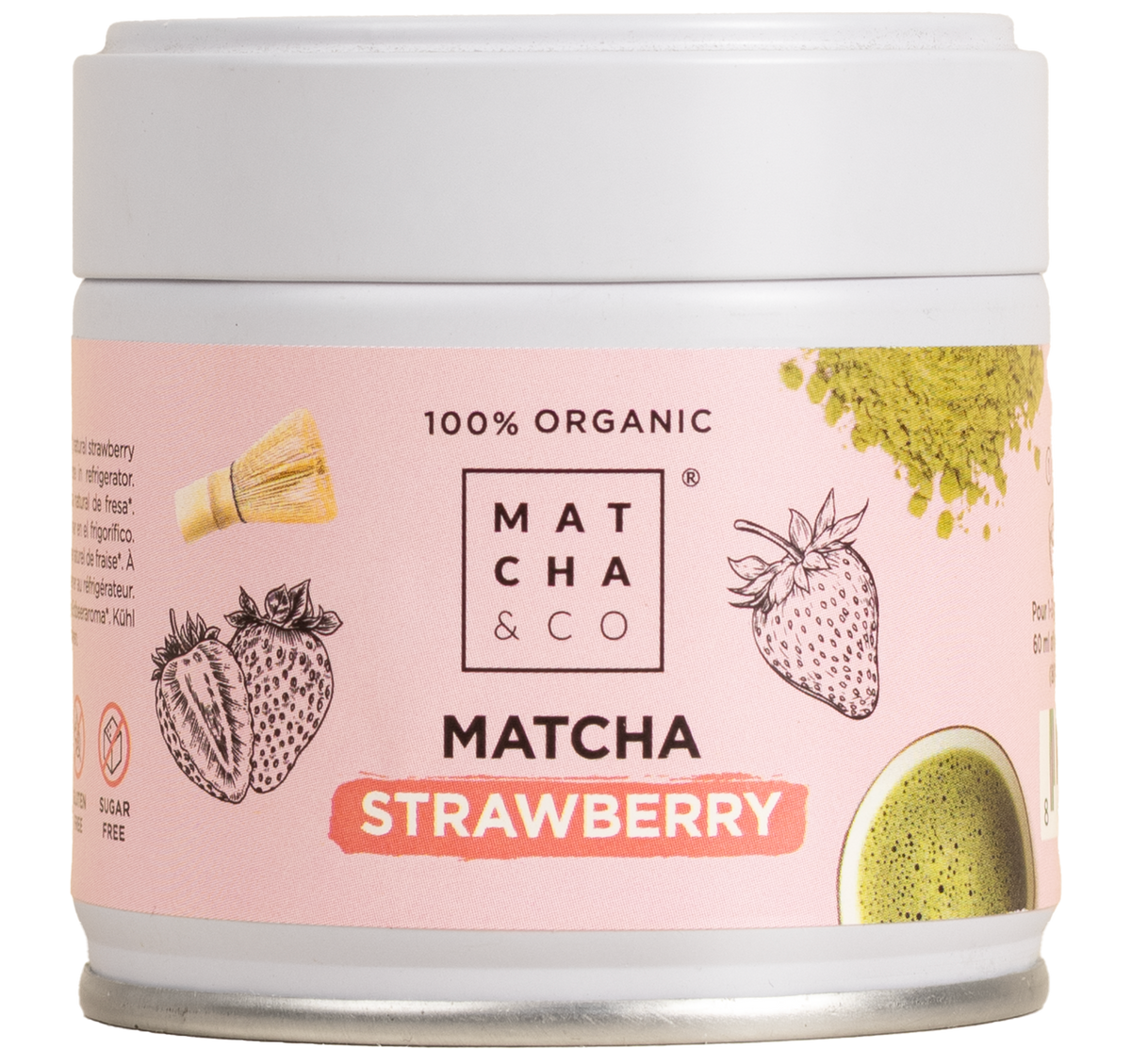 Té Matcha Fresa ecológico Matcha & CO 30 g