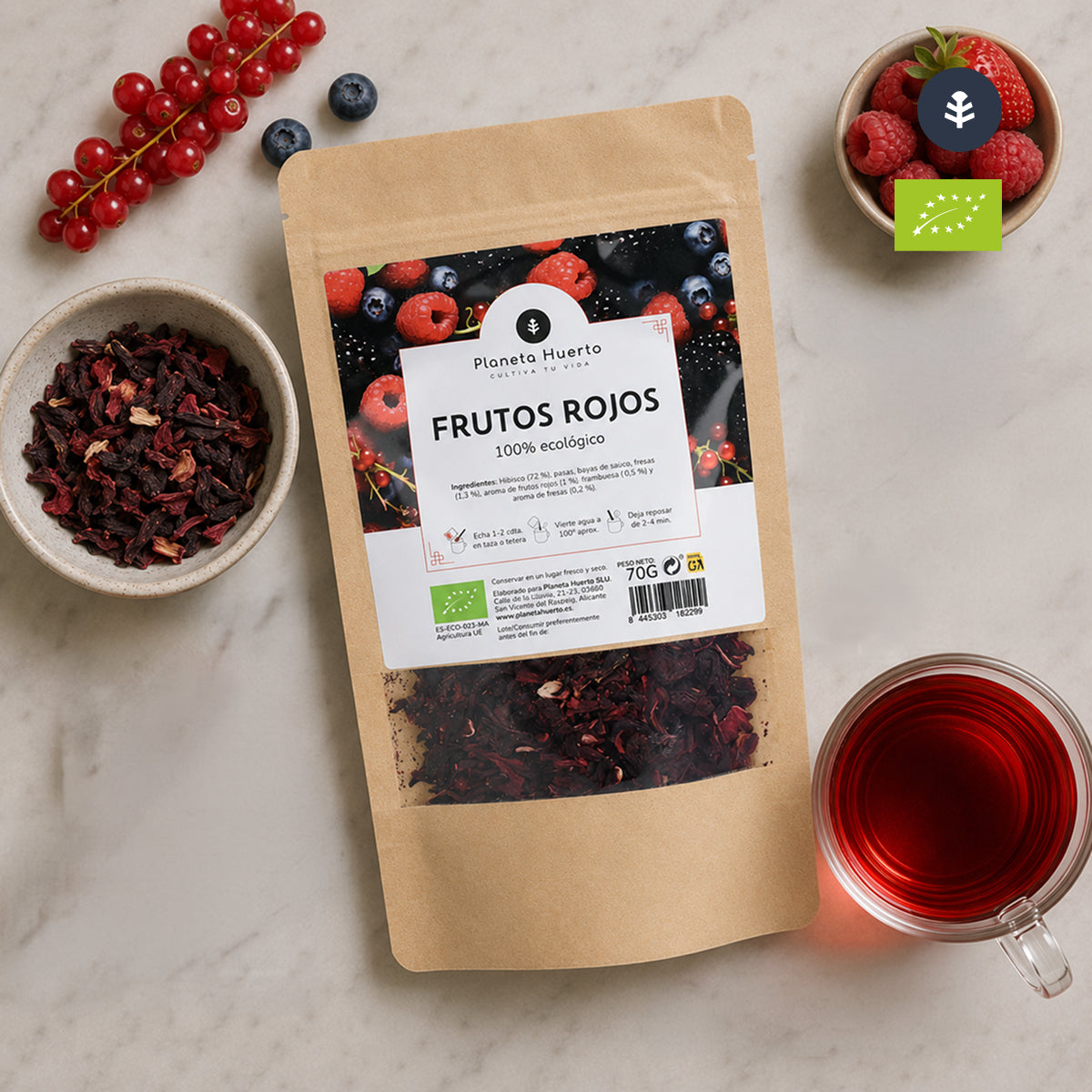 Frutos vermelhos biológicos Planeta Huerto 70g