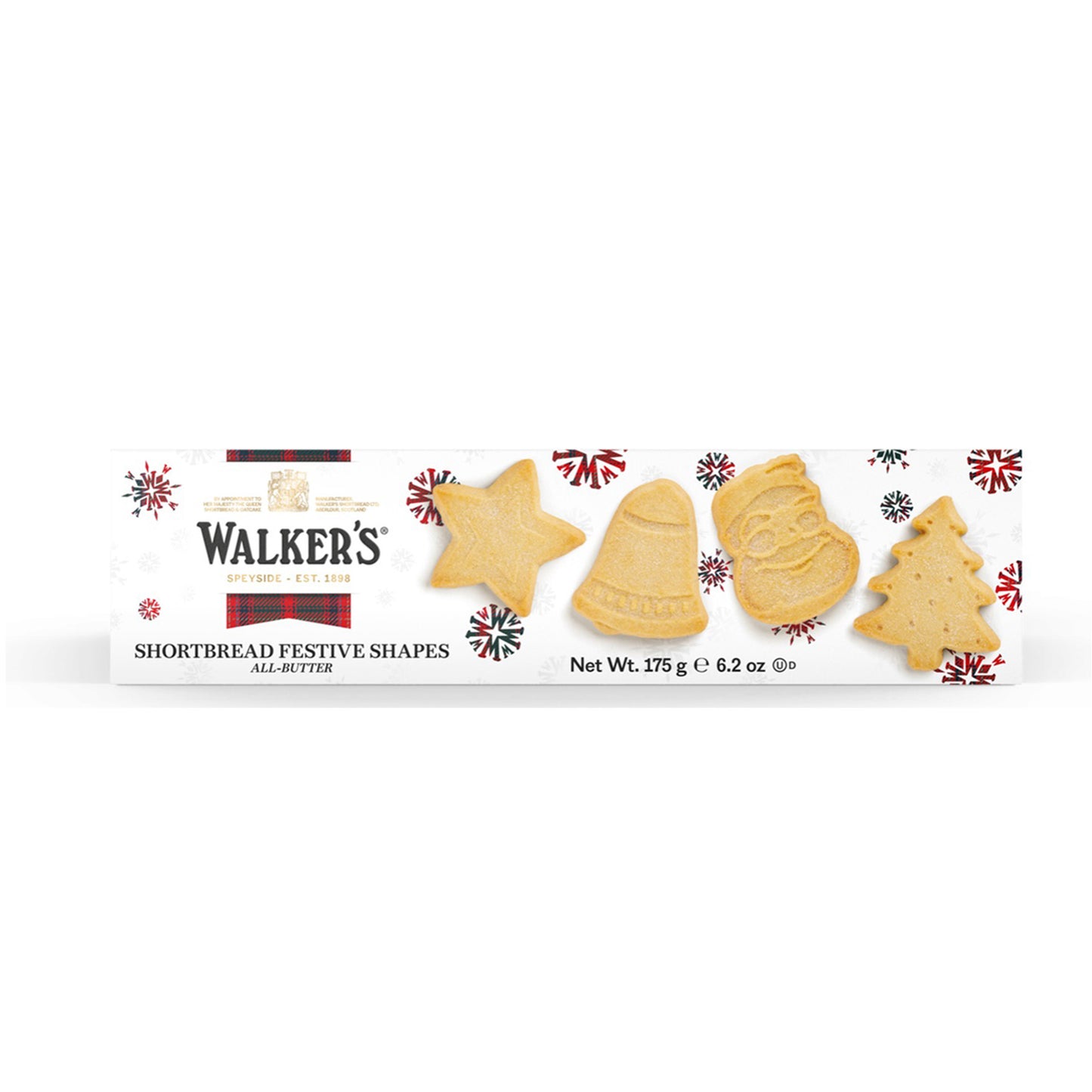 Galletas de Mantequilla Shortbread con formas navideñas Walkers 175 g
