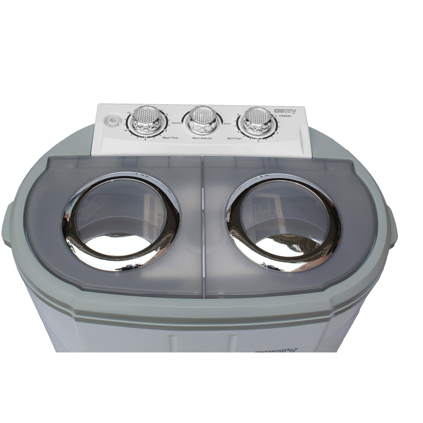 Mini Lavadora Centrifugadora Portátil, 3kg Lavado, 2 Compartimentos, Programa Lavado 15m Camry Cr 8052, Blanco/gris_2