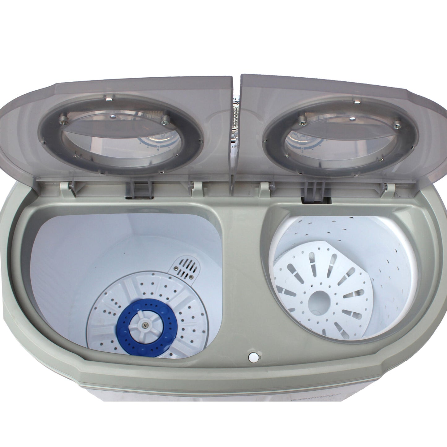 Mini Lavadora Centrifugadora Portátil, 3kg Lavado, 2 Compartimentos, Programa Lavado 15m Camry Cr 8052, Blanco/gris_3