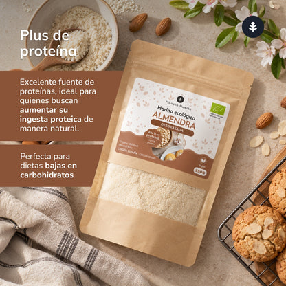 Farinha de amêndoa desengordurada Planeta Huerto ECO 250 g