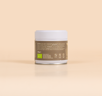 Etiquetado Té Hojicha en polvo Matcha &amp; CO 30 g
