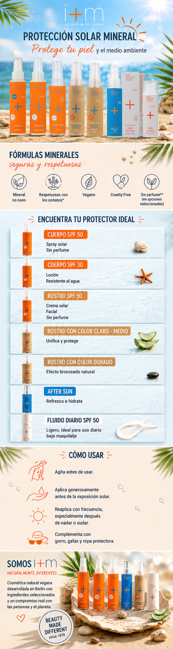 Gel Pós-Sol Natural Cuidado I+M 100ml