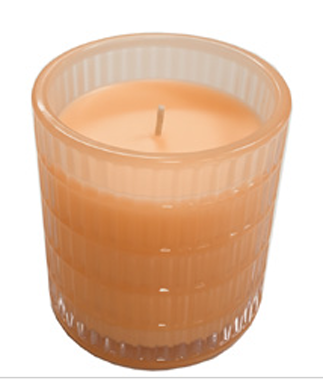 Vaso rayado salmon golden apricot 90x80 mm en caja