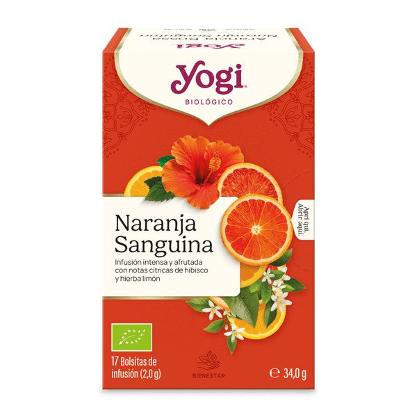 Yogi Tea BIO Naranja Sanguina 17 bolsitas