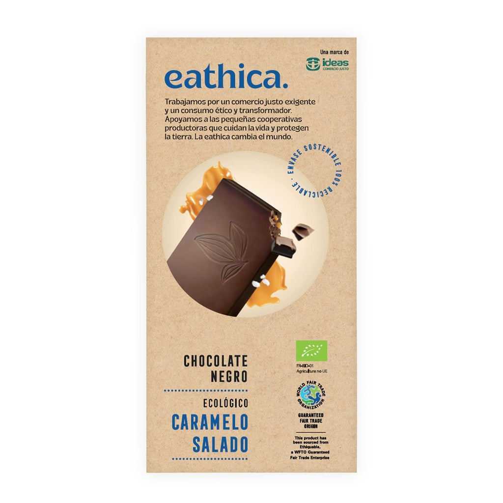 Chocolate negro Caramelo Sal BIO eathica 100 g