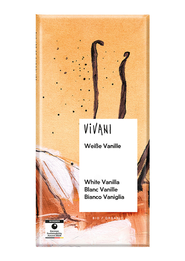 Chocolate Blanco con Vainilla Bourbon BIO Vivani 80 g
