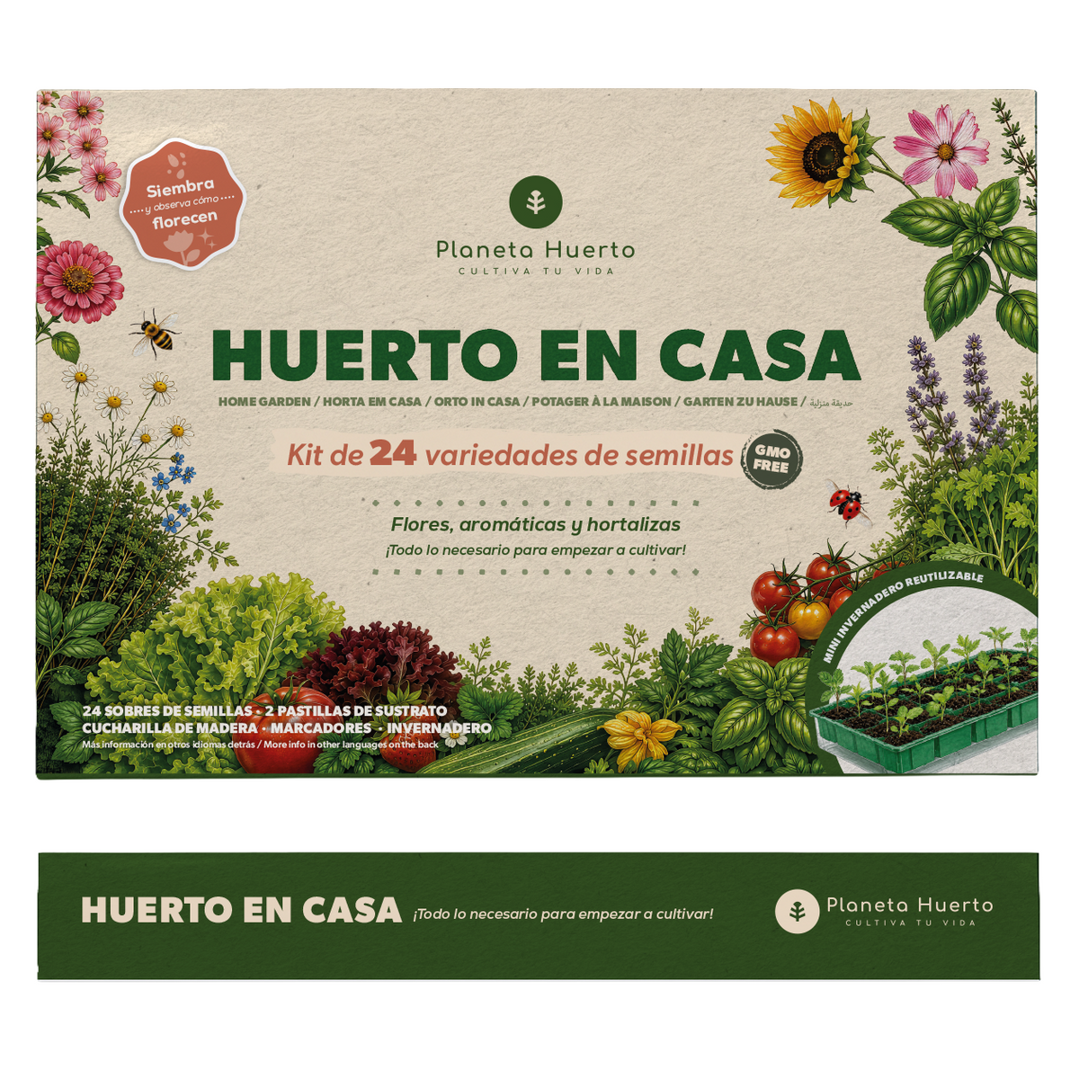 Huerto en Casa Kit de Cultivo Planeta Huerto