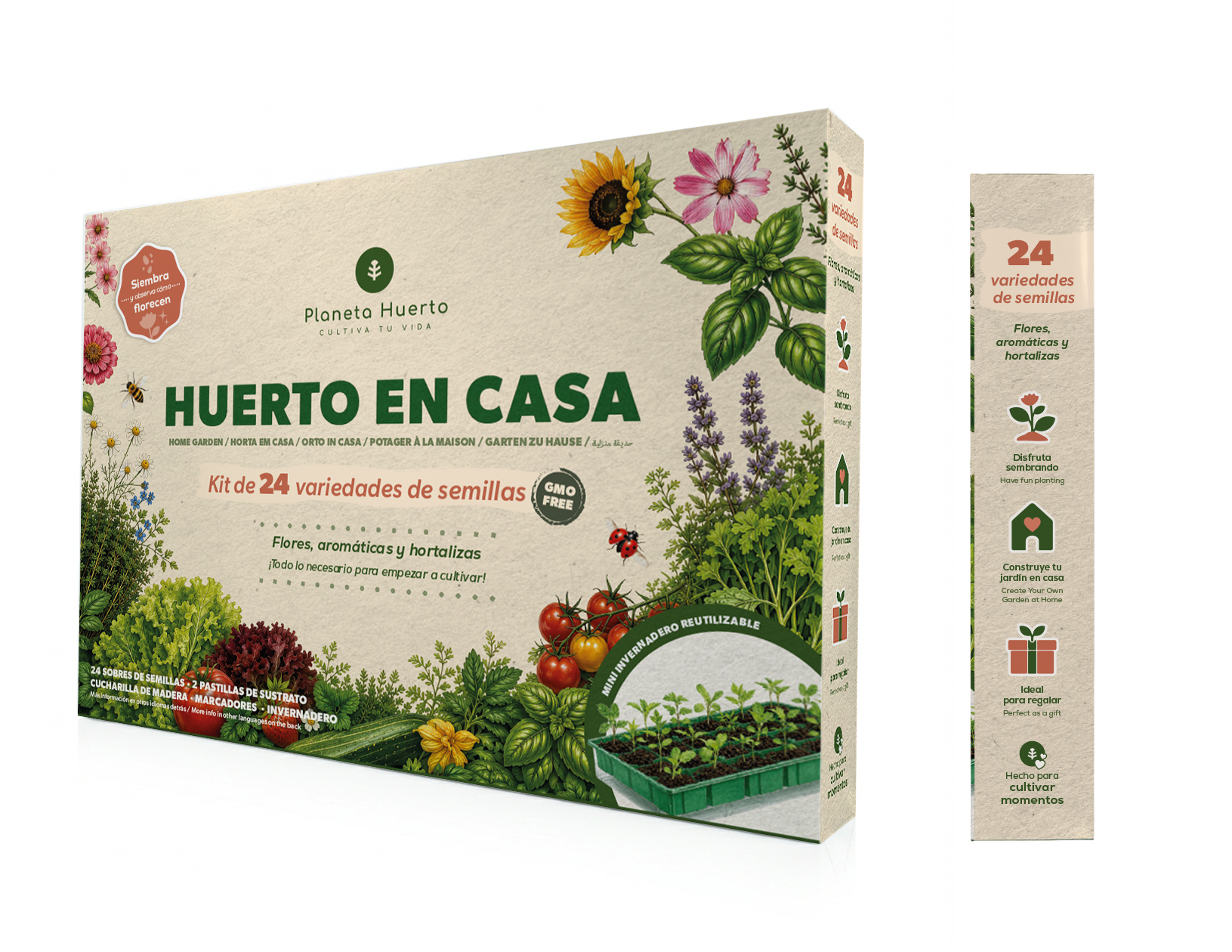 Huerto en Casa Kit de Cultivo Planeta Huerto