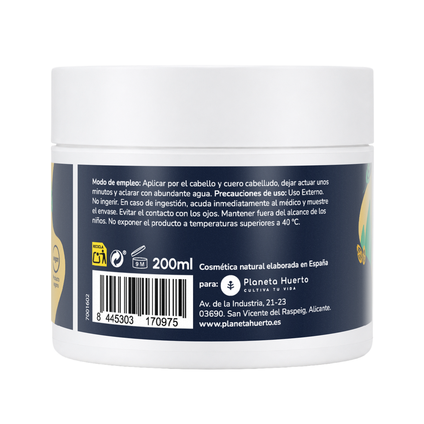 Máscara Hidratante Planeta Huerto Método Caracóis 200 ml 
