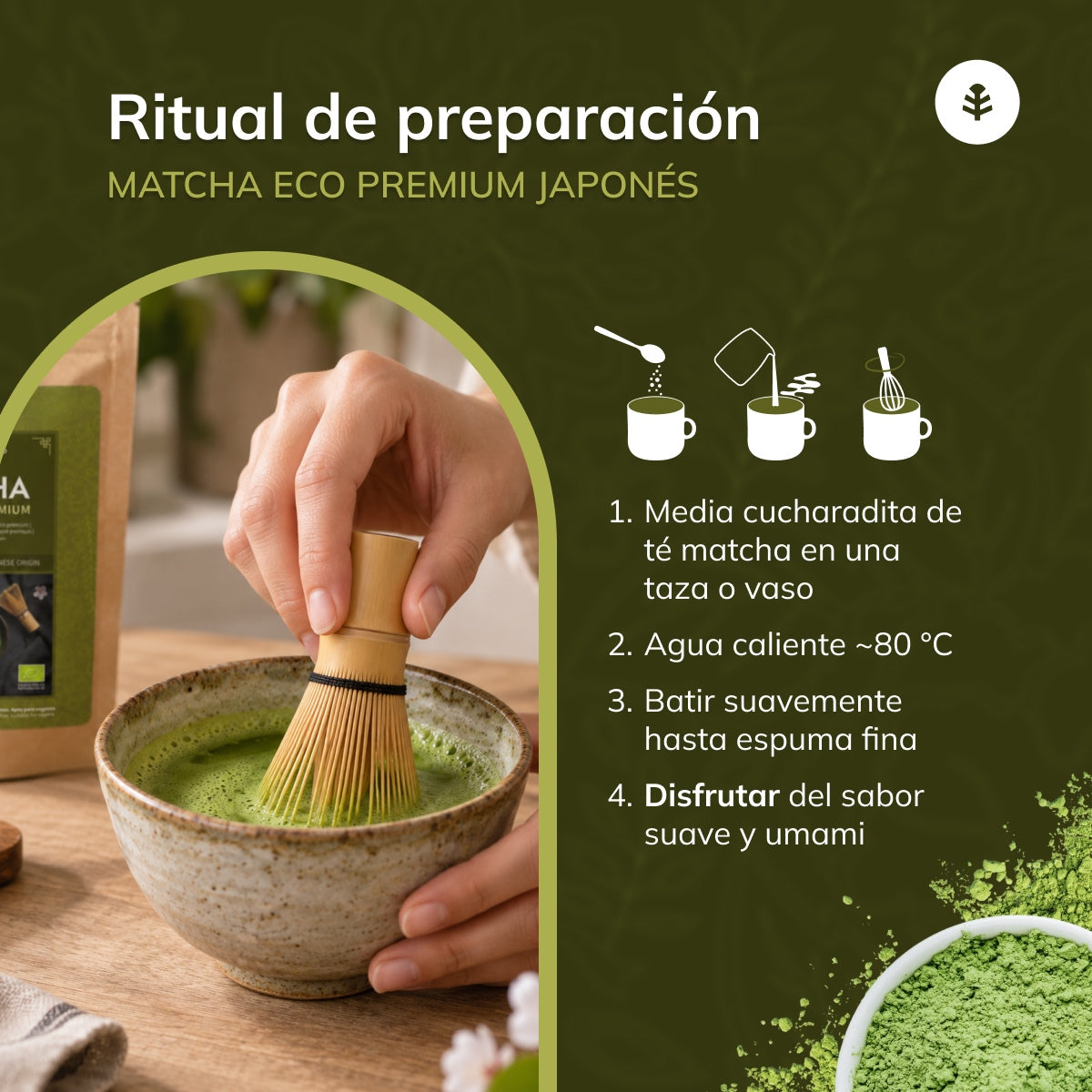 Matcha Japonés Premium Planeta Huerto 70 g