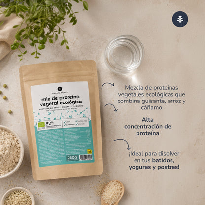 Mix de proteína vegan Planeta Huerto para atletas 250g