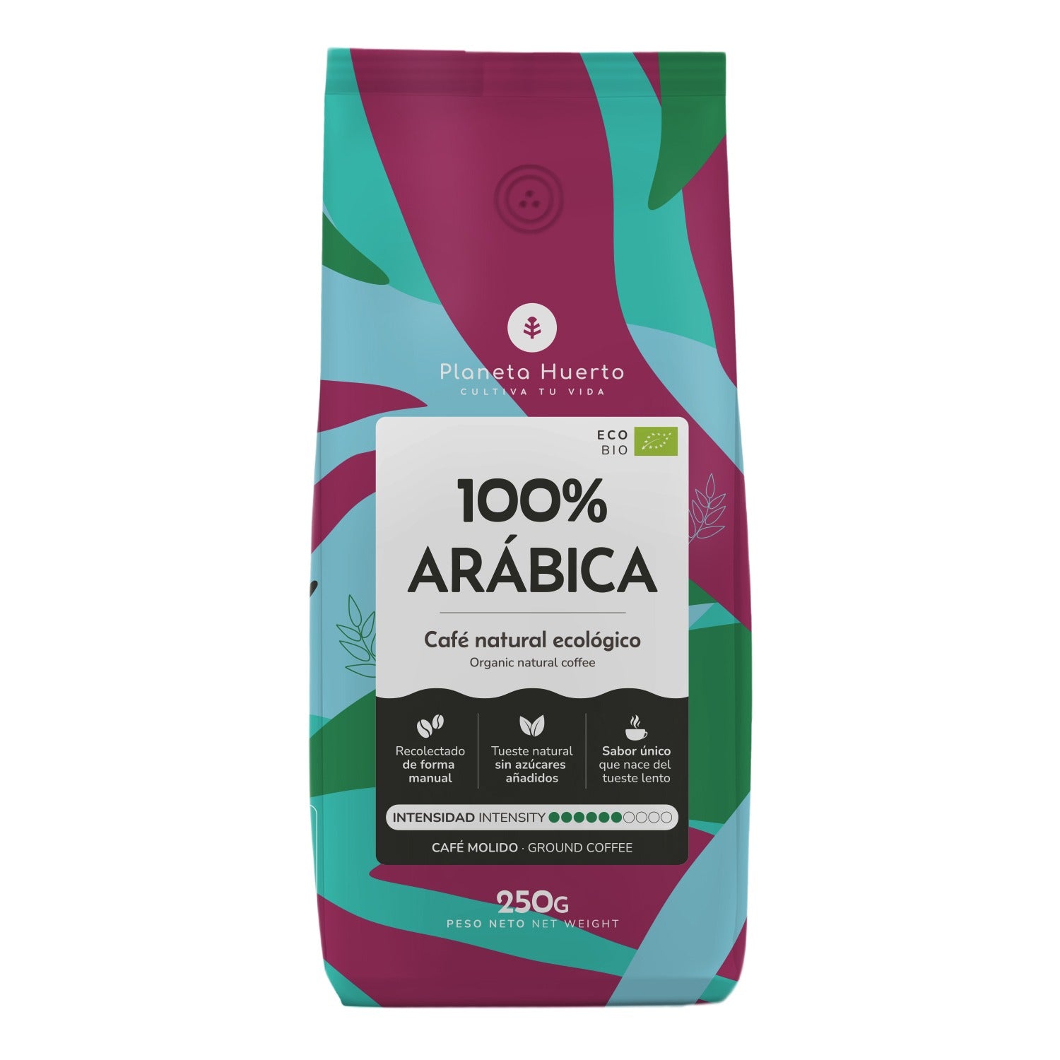 Pack 12x Café molido Eco 100% Arábica Planeta Huerto 250 g