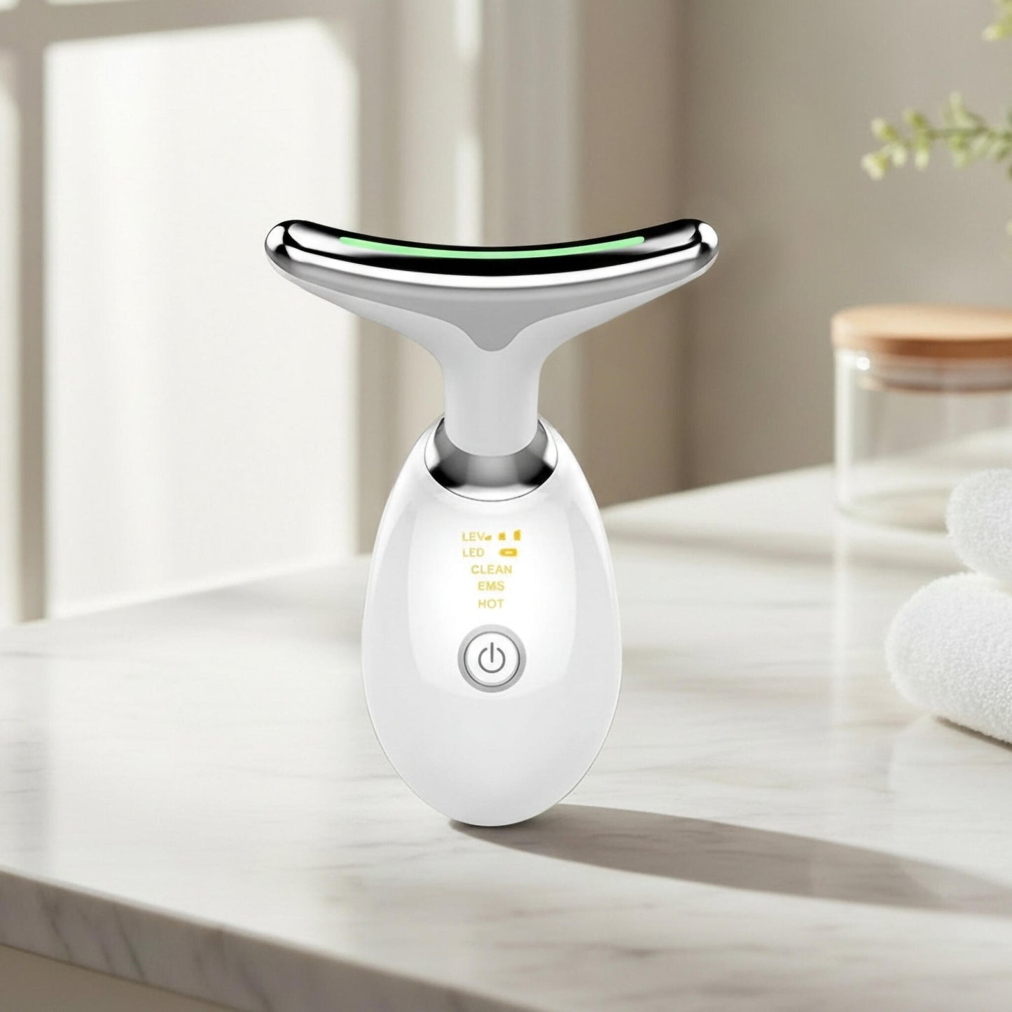 Dispositivo De Limpieza Facial Ems Y Led – Iones Positivos/negativos, Antiedad_3