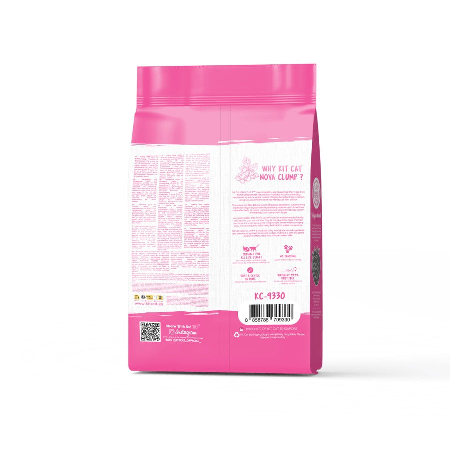 Pack de 6 Kit Cat Arena Eco SoyaClump - Areia para gatos Morango 7 L