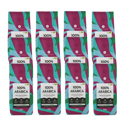 Pack 12x Café molido Eco 100% Arábica Planeta Huerto 250 g
