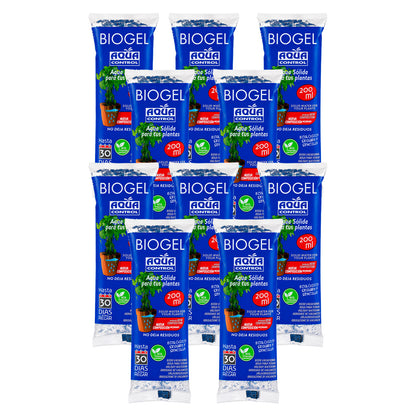 Pack 10x Gel de Riego Biogel Aqua Control 200 ml
