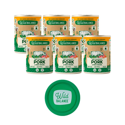 Wild Balance Pork and Vegetable BARF Pack para cães 6 x 400 g