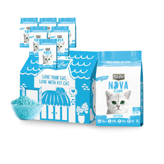 Pack de 6 Kit Cat Arena Eco SoyaClump - Talco para Gatos 7 L - Areia para Gatos