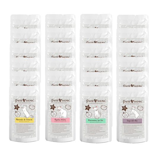 Multipack Comida Húmeda BIO para gatos Puromenu 24x100g