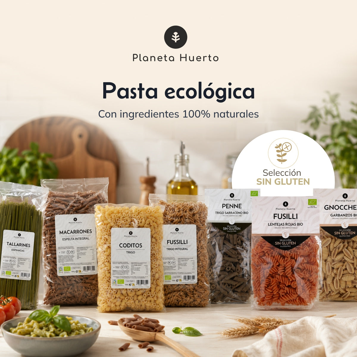 Esparguete de espelta integral ECO Planeta Huerto 500gr