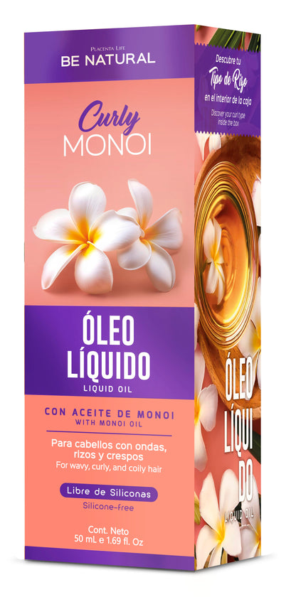 Placenta Life Be Natural Curly Monoi Óleo Liquido Caja 50ml_1