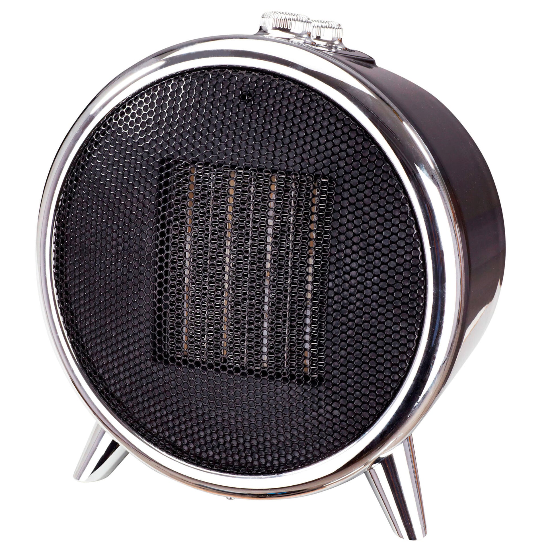 Calefactor Cerámico Led, Portátil, 2 Niveles Potencia, Termostato Automático, Diseño Moderno, Briebe, Ht1129, Negro/plata_0