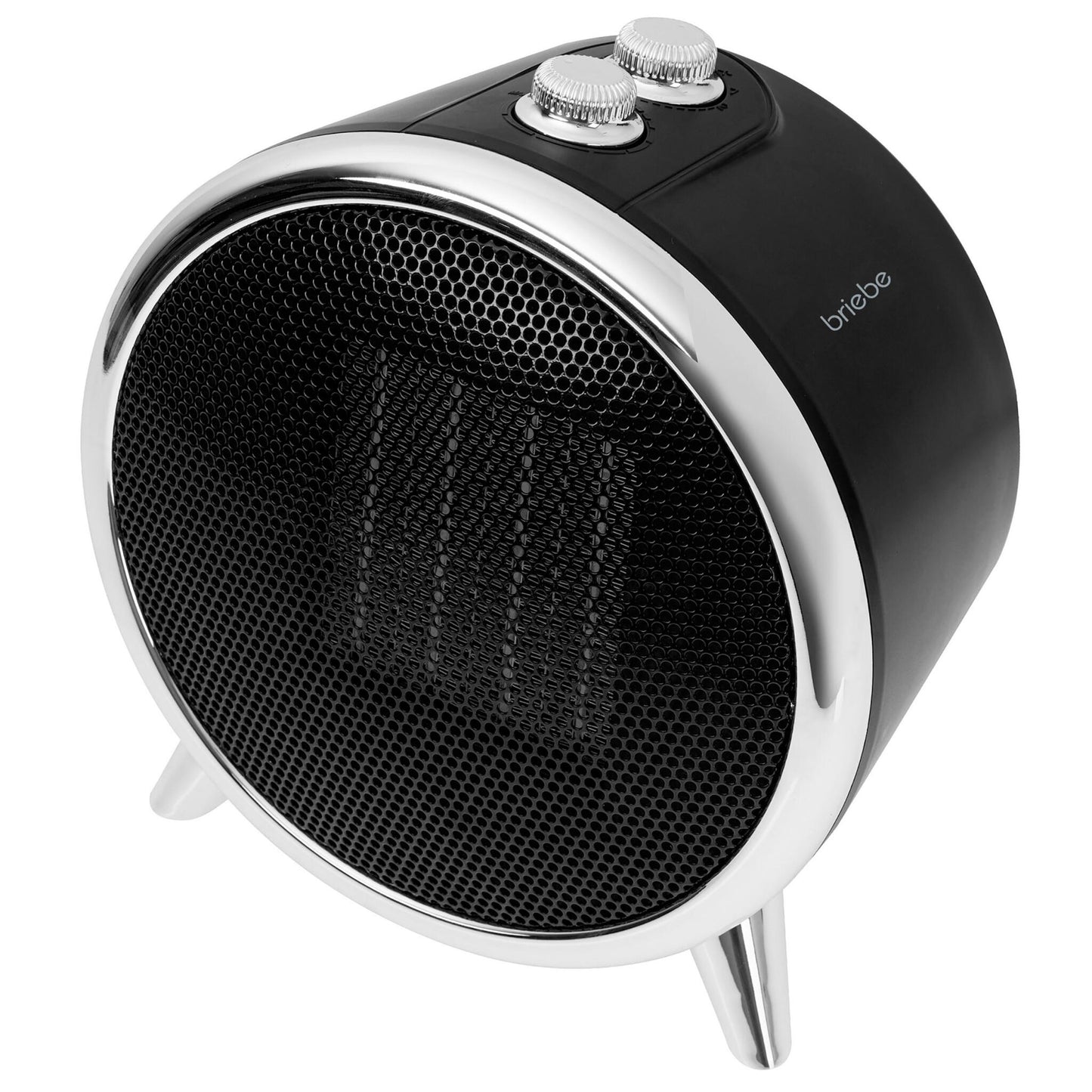Calefactor Cerámico Led, Portátil, 2 Niveles Potencia, Termostato Automático, Diseño Moderno, Briebe, Ht1129, Negro/plata_3
