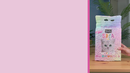 Kit de areia para gatos Eco SoyaClump - Talco para gatinhos, areia para gatos de 7 litros