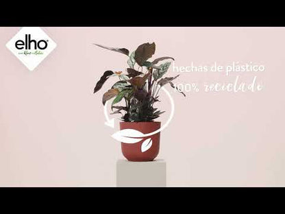 Vaso redondo Jazz branco sedoso Elho 26 cm