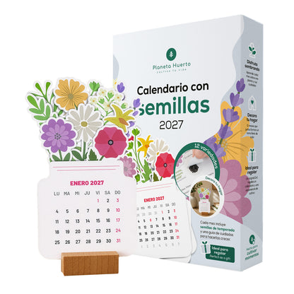 Calendario con Semillas 2027 Planeta Huerto