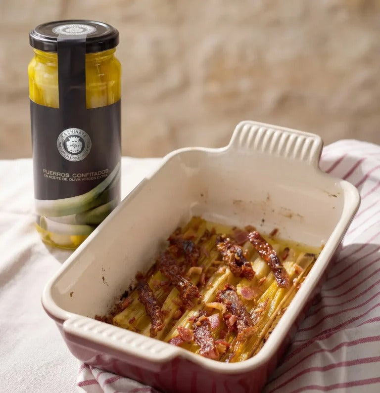 Puerros con Aceite de Oliva Virgen Extra La Chinata 324 g