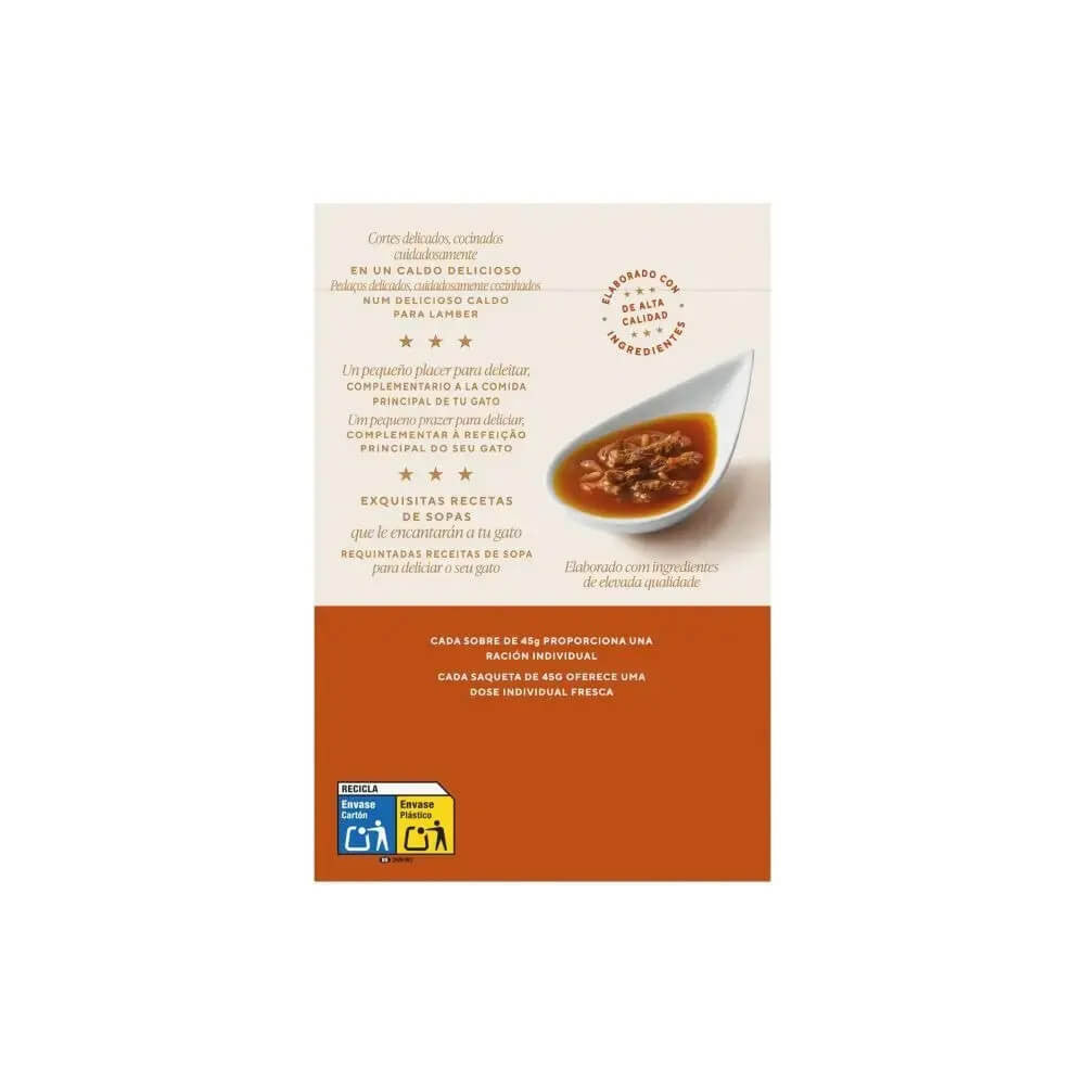 Sopa para gatos con salmón Gourmet Soup Royale 6 x 45 g